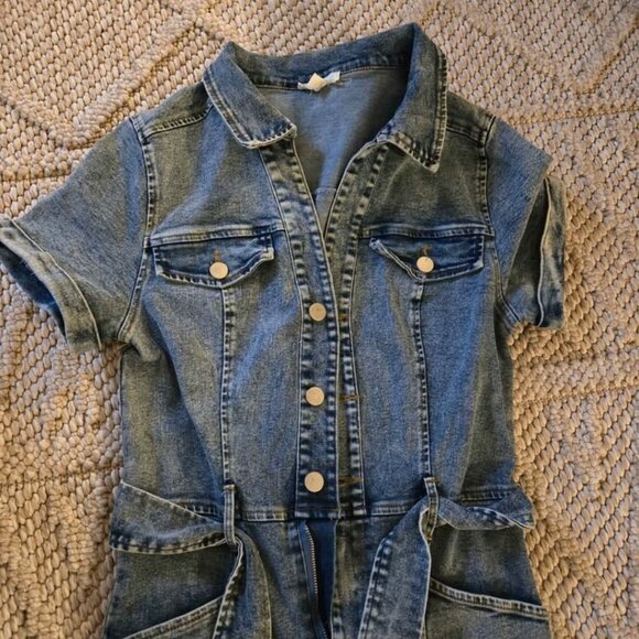 Denim jump suit - Picture 2 of 3